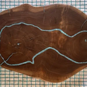 Live Edge Black Walnut Charcuterie Board- "Free Flow" Design