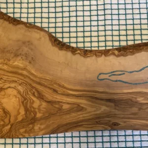 Live Edge Olive Wood Charcuterie Board- "Chile" Design