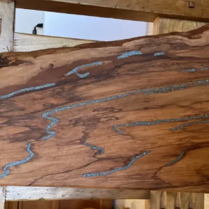 Live Edge Pecan Charcuterie Board- "Flows" Design