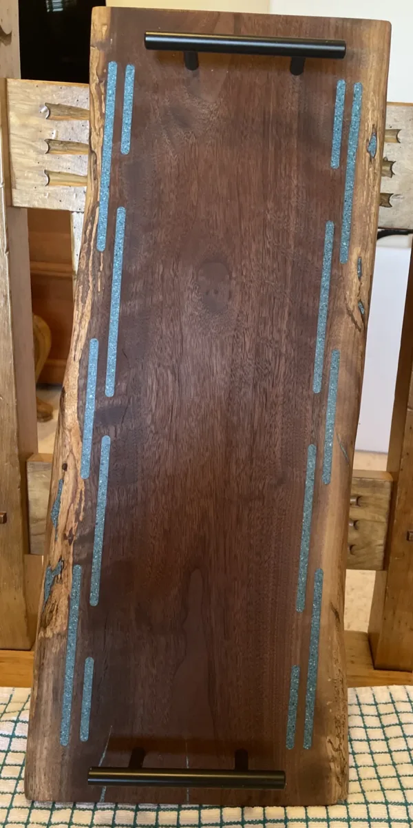 Live Edge Black Walnut Charcuterie Board- "Dash" design