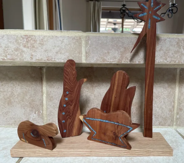 Cedar Nativity Scene