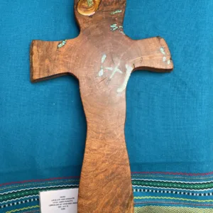 Live Edge Mesquite Cross- "Copper Lake" Design