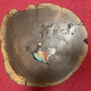 Walnut Lazy Susan- "Copper Lake" Design