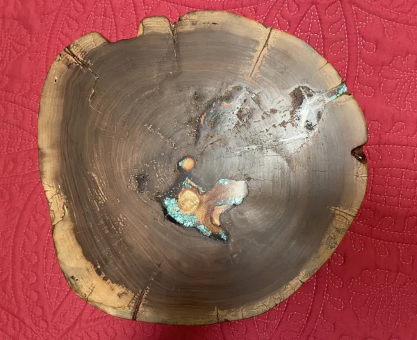 Walnut Lazy Susan- "Copper Lake" Design