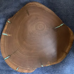 Black Walnut Lazy Susan- "Edges" Design