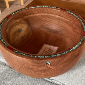 Live Edge Mesquite Bowl-  "Decorative Edge" Design