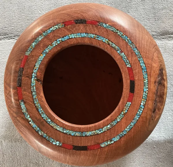 Mesquite Decorative Bowl- "Tri-Color" Design