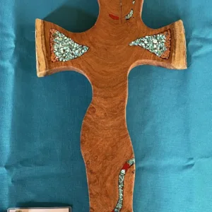 Live Edge Mesquite Cross- "The Miracle" Design