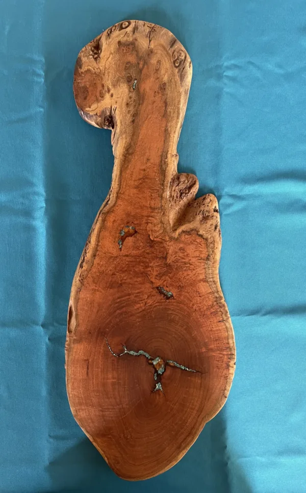 Live Edge Mesquite Burl Charcuterie Board- "Duck" Design