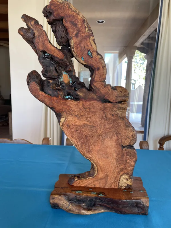 Burl Mesquite Sculpture -"The Storyteller"